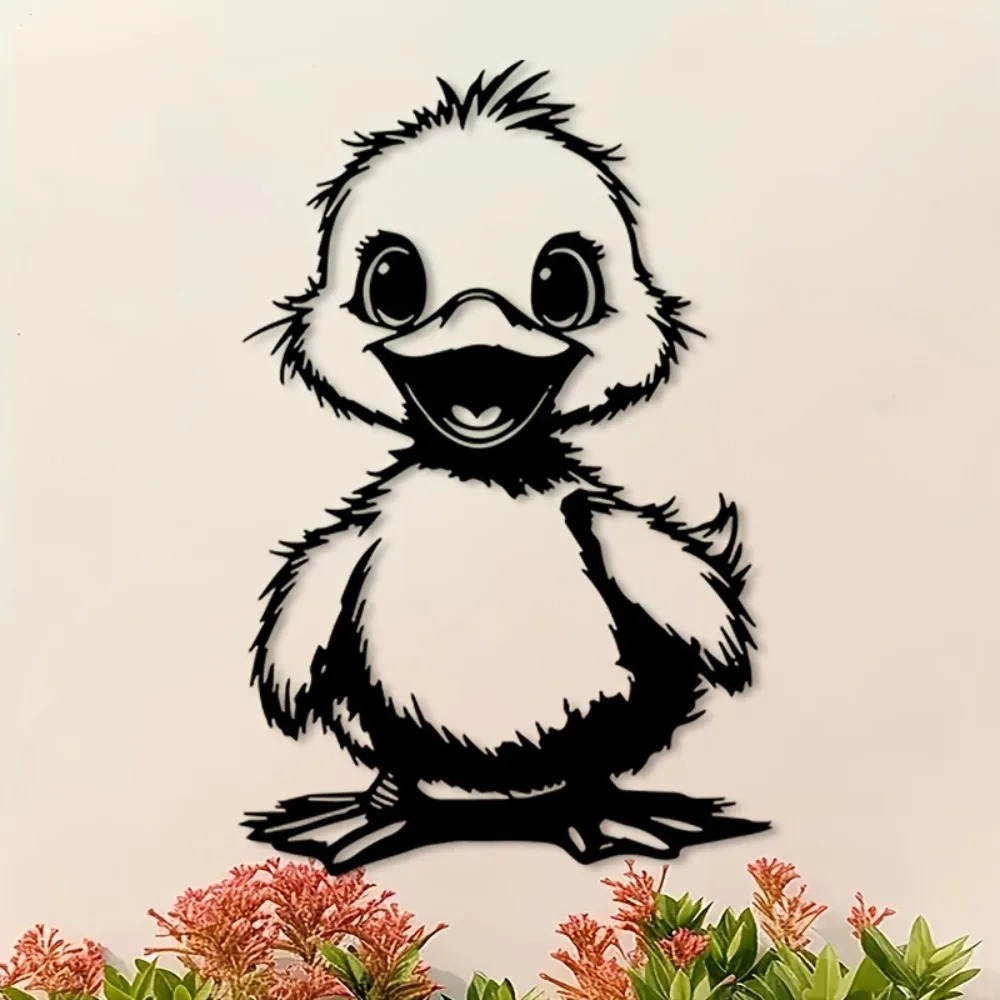 Home Decor Duck - Cute Duck 2D Flat Printed Metal