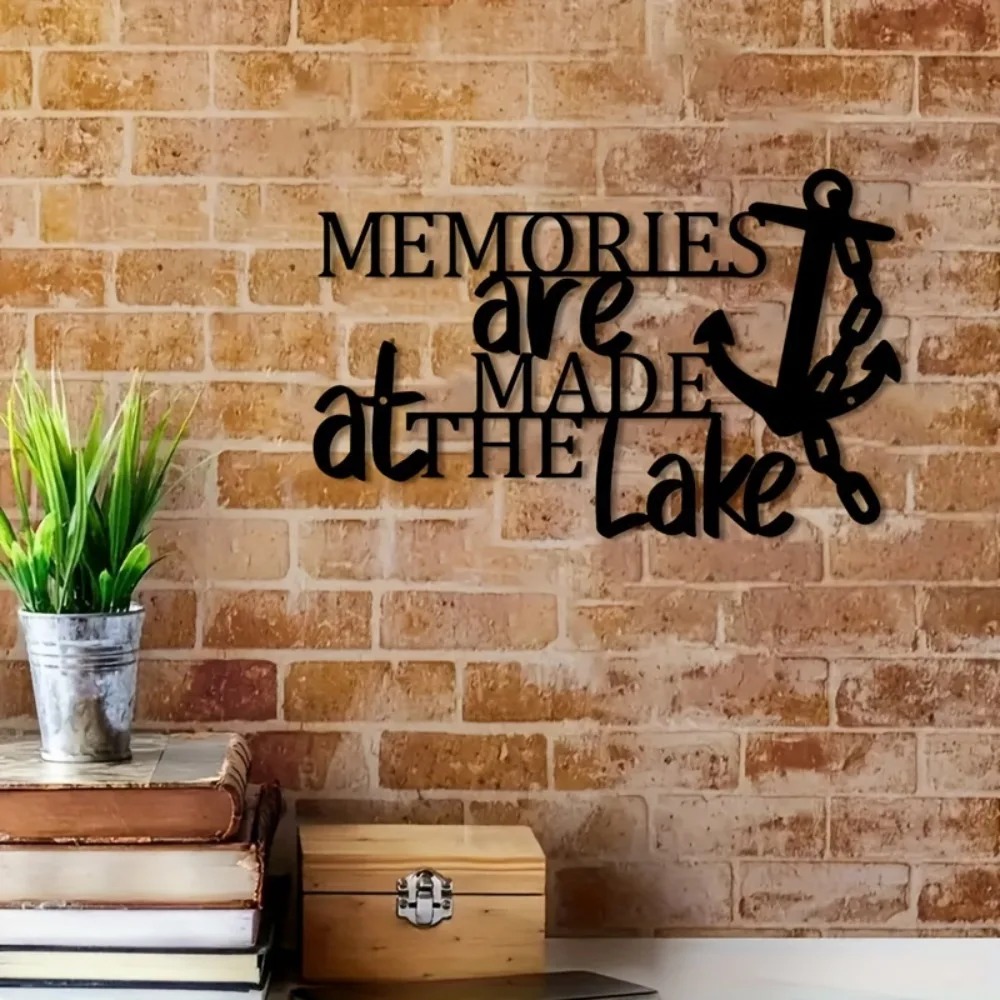 Home Decor Duck - Rustic Black Iron Nautical Anchor &