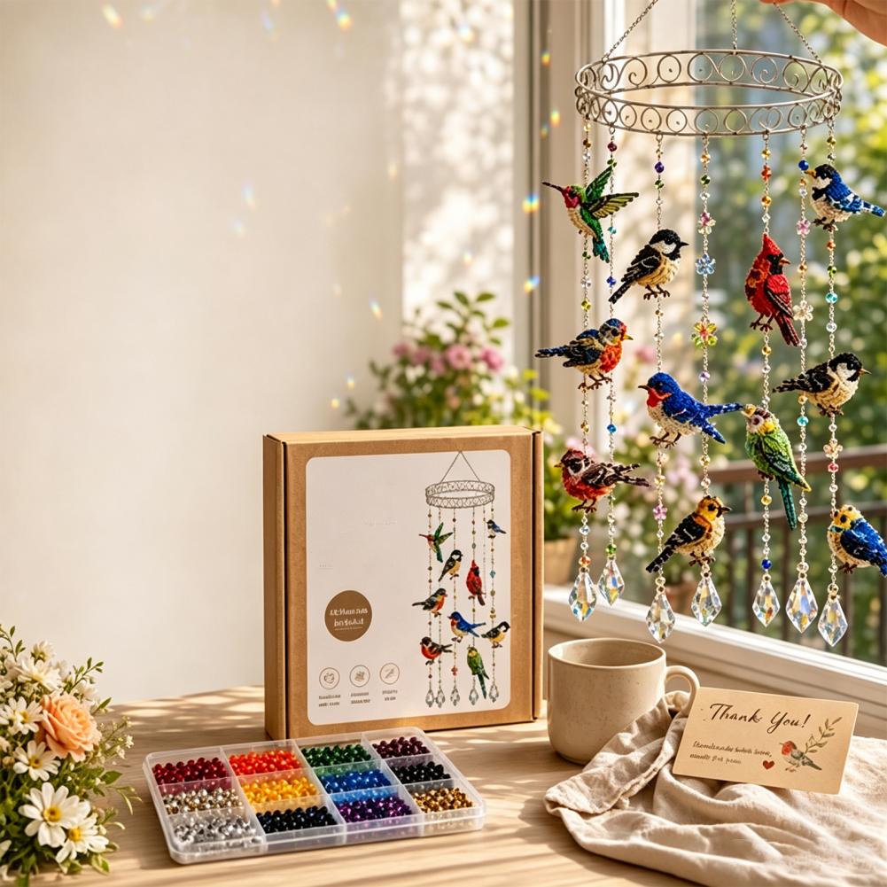 Boho Wind Chimes - Boho Balcony Garden Accessories Graceful Bird