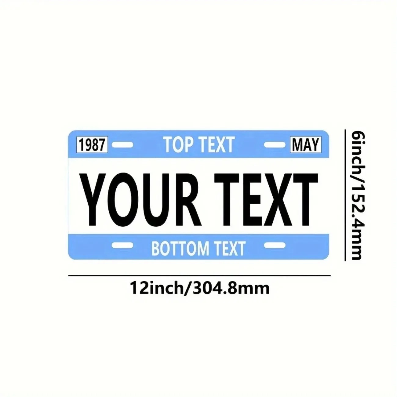 Home Decor White - [2D Flat] Customizable White Background Metal