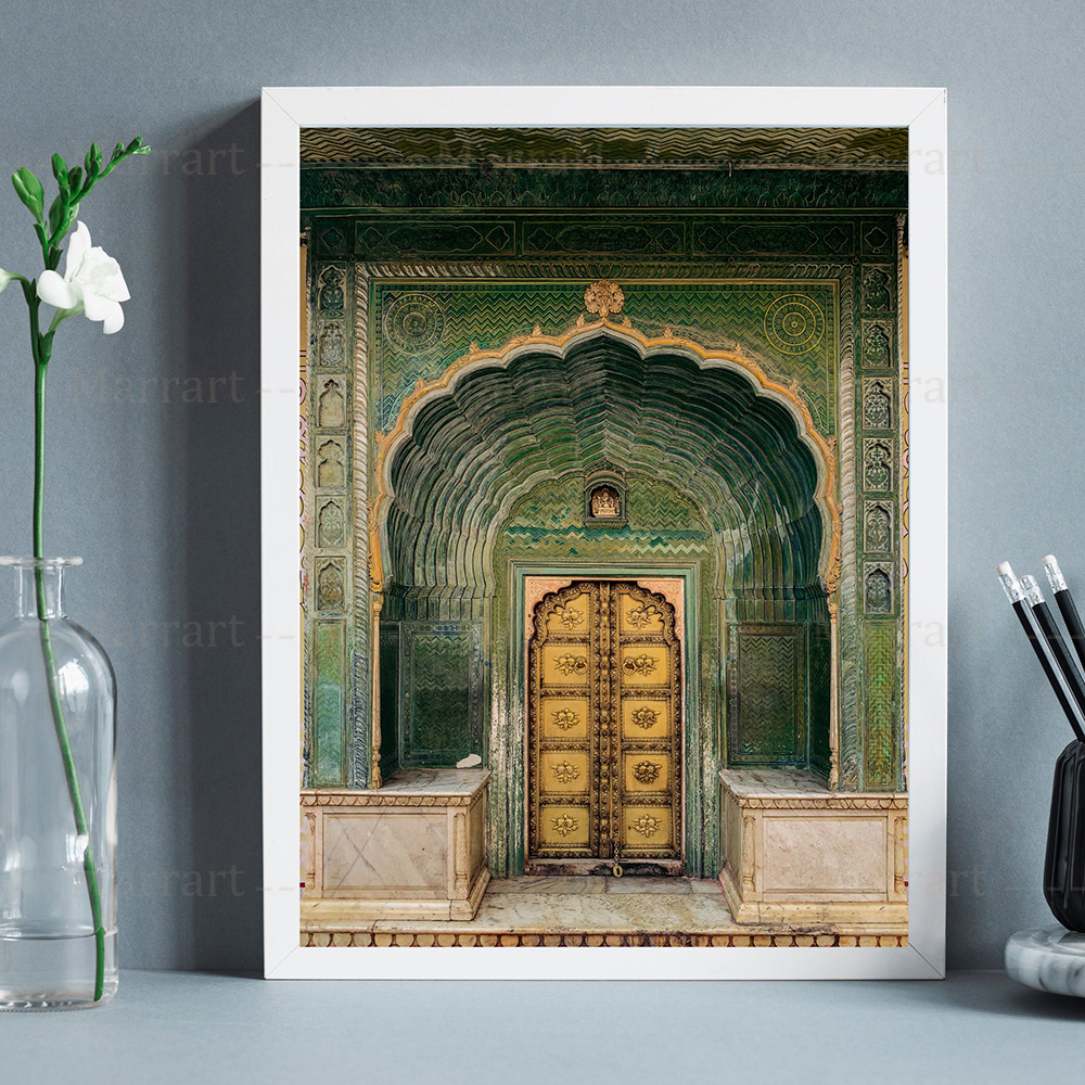Home Decor Jaipur - Indian Architecture Door Balcony Photo Wall