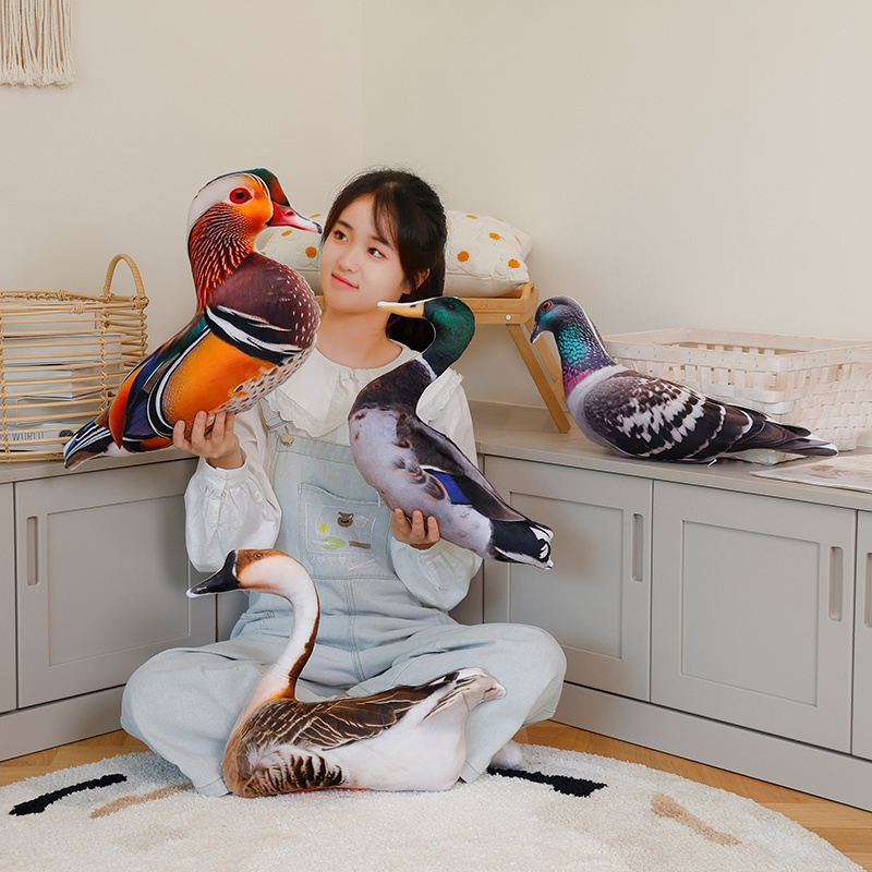 Home Decor Duck - Simulation 3D Printed Animal Pillow Lifelike