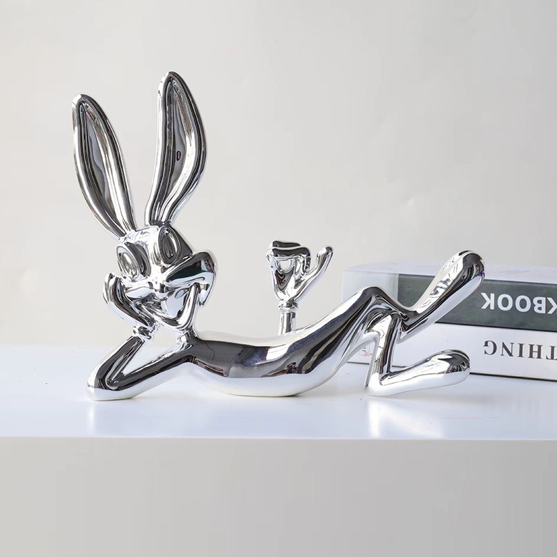 Home Decor Netflix - Home Decor Netflix Lying Rabbit Ornament