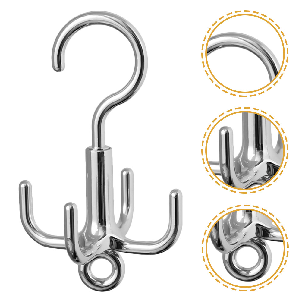 Home Decor Organizer - Rotating Clothes Hook 4-Claw Design Hanging
