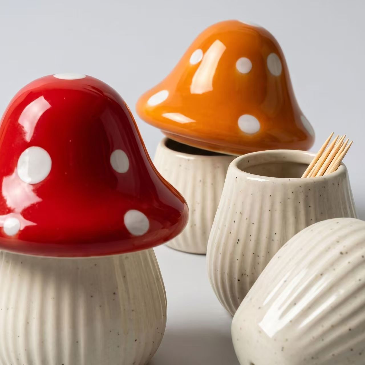 Cartoon Mushroom Ceramic Stora - огляд і ціна Home Decor Organizer