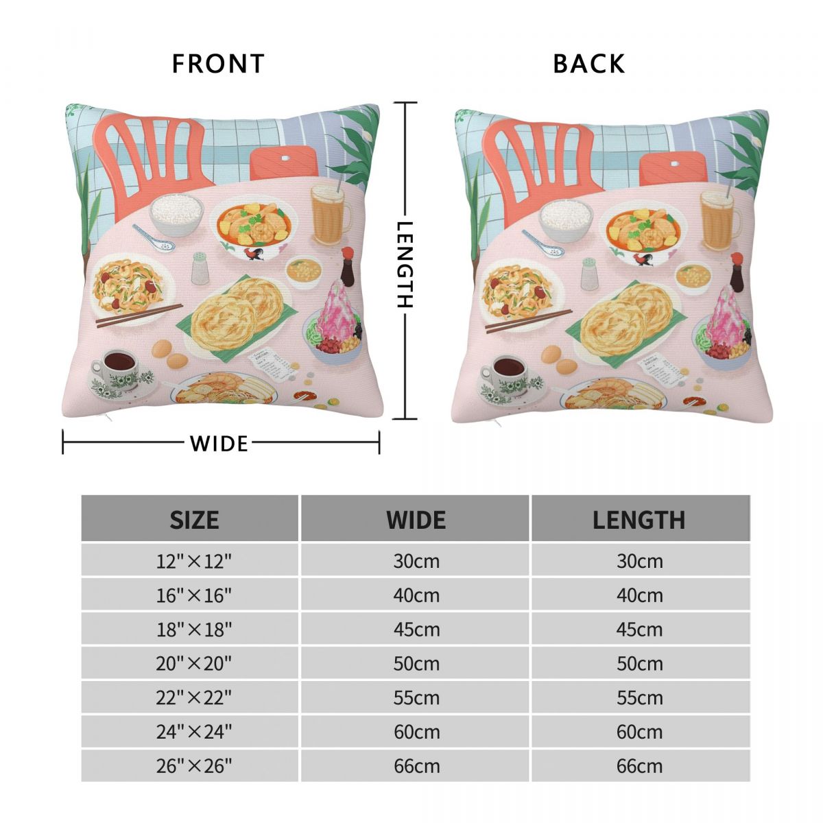 Kopitiam Food Malaysia Pillowc - огляд і ціна Home Decor Malaysia