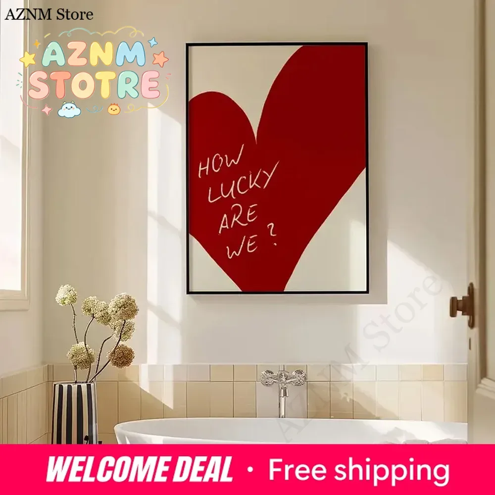 1 Piece Frameless Red Love Hea - огляд і ціна Home Decor How To