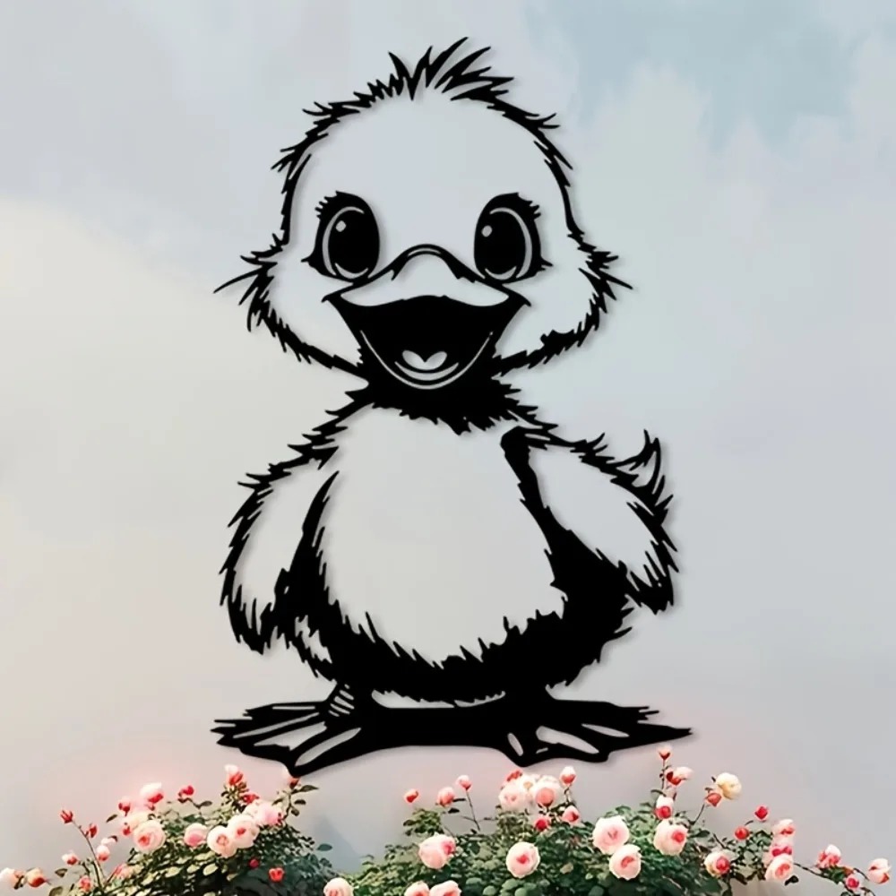 Cute Duck 2D Flat Printed Meta - огляд і ціна Home Decor Duck