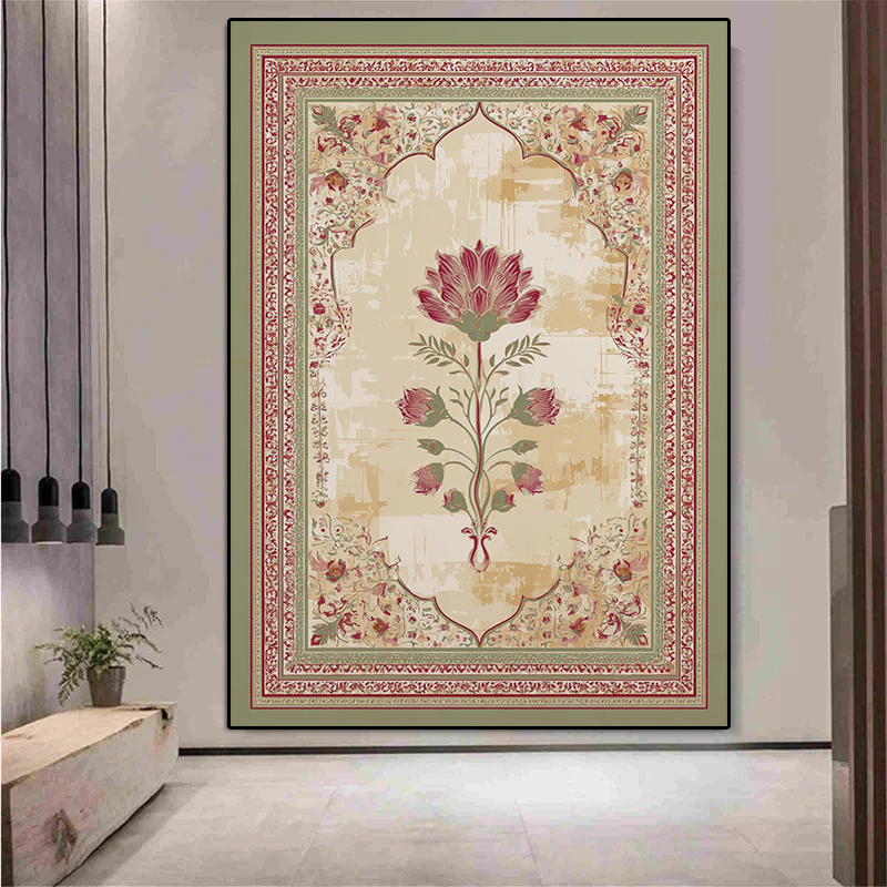 Mughal Floral Arch Canvas Prin - огляд і ціна Home Decor Jaipur