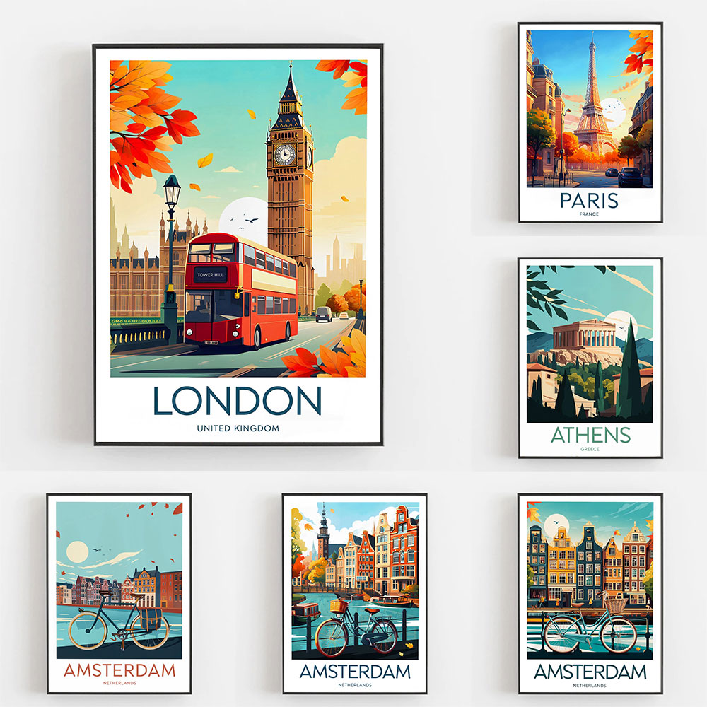 Amsterdam Travel Prints Nether - огляд і ціна Home Decor Netherlands