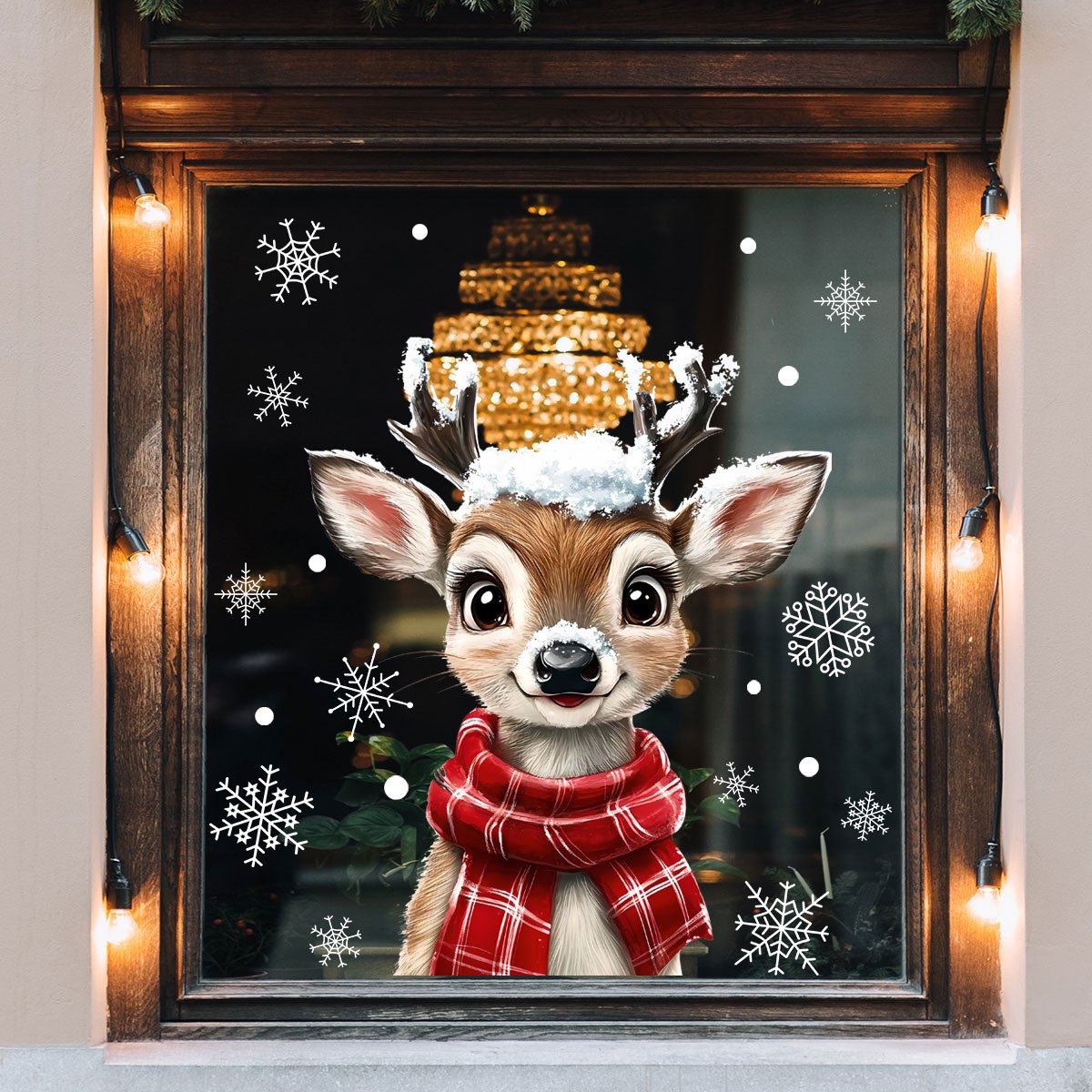 1pc Christmas Scarf Snowflake  - огляд і ціна Home Decor Window Blinds