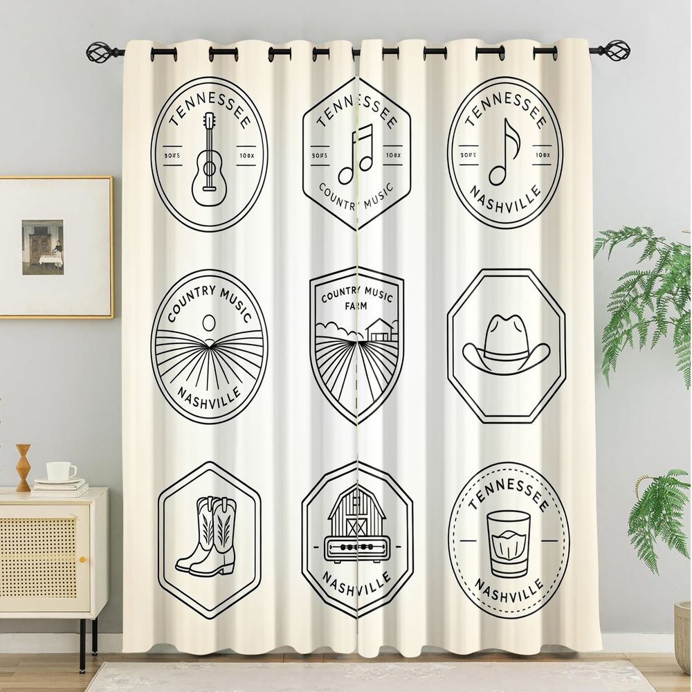 Tennessee Country Music Theme  - огляд і ціна Home Decor White
