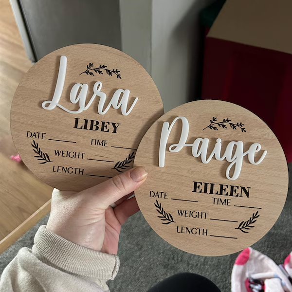 1Pc Custom Baby Announcement S - огляд і ціна Home Decor Zone
