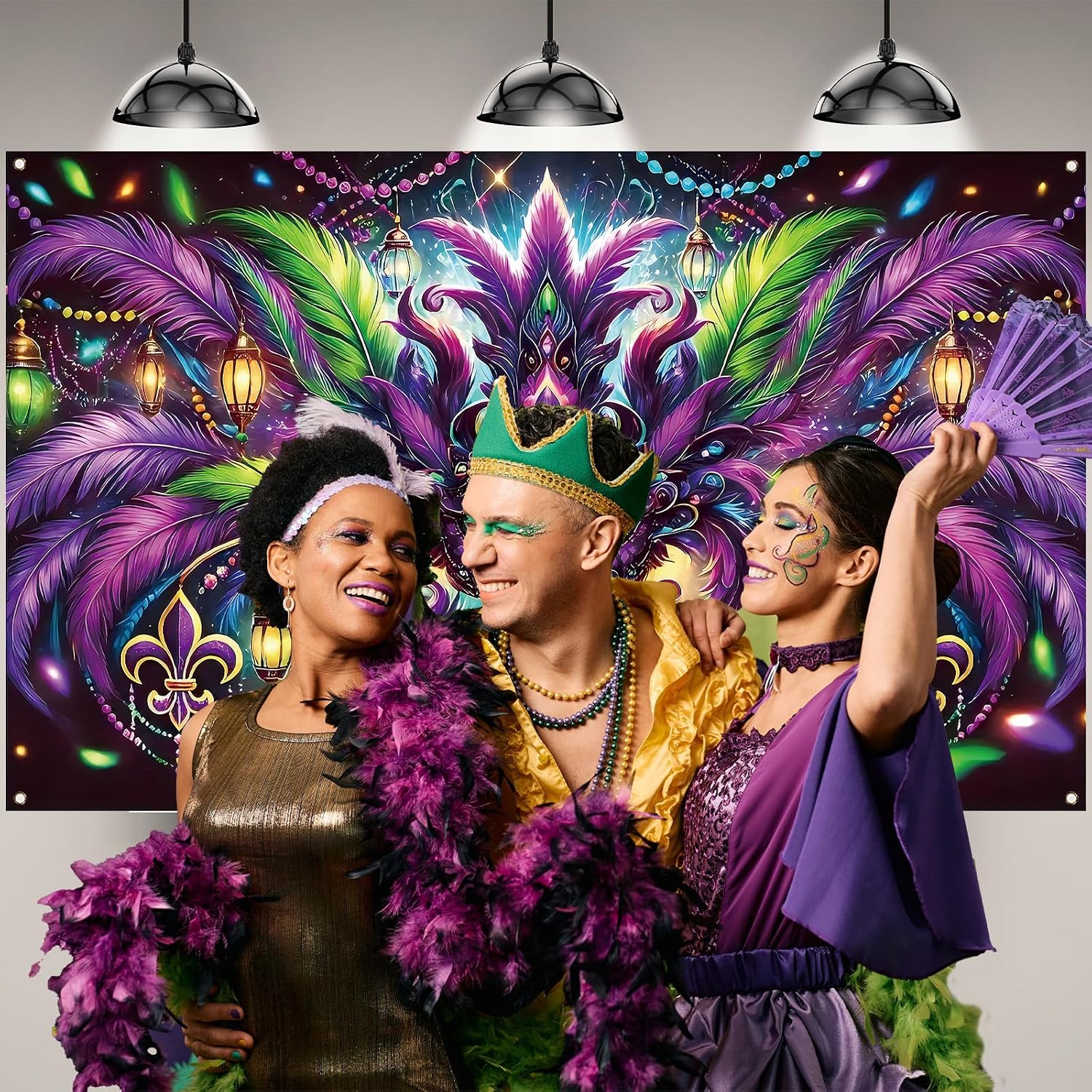 Mardi Gras Photography Backdro - огляд і ціна Home Decor New Orleans