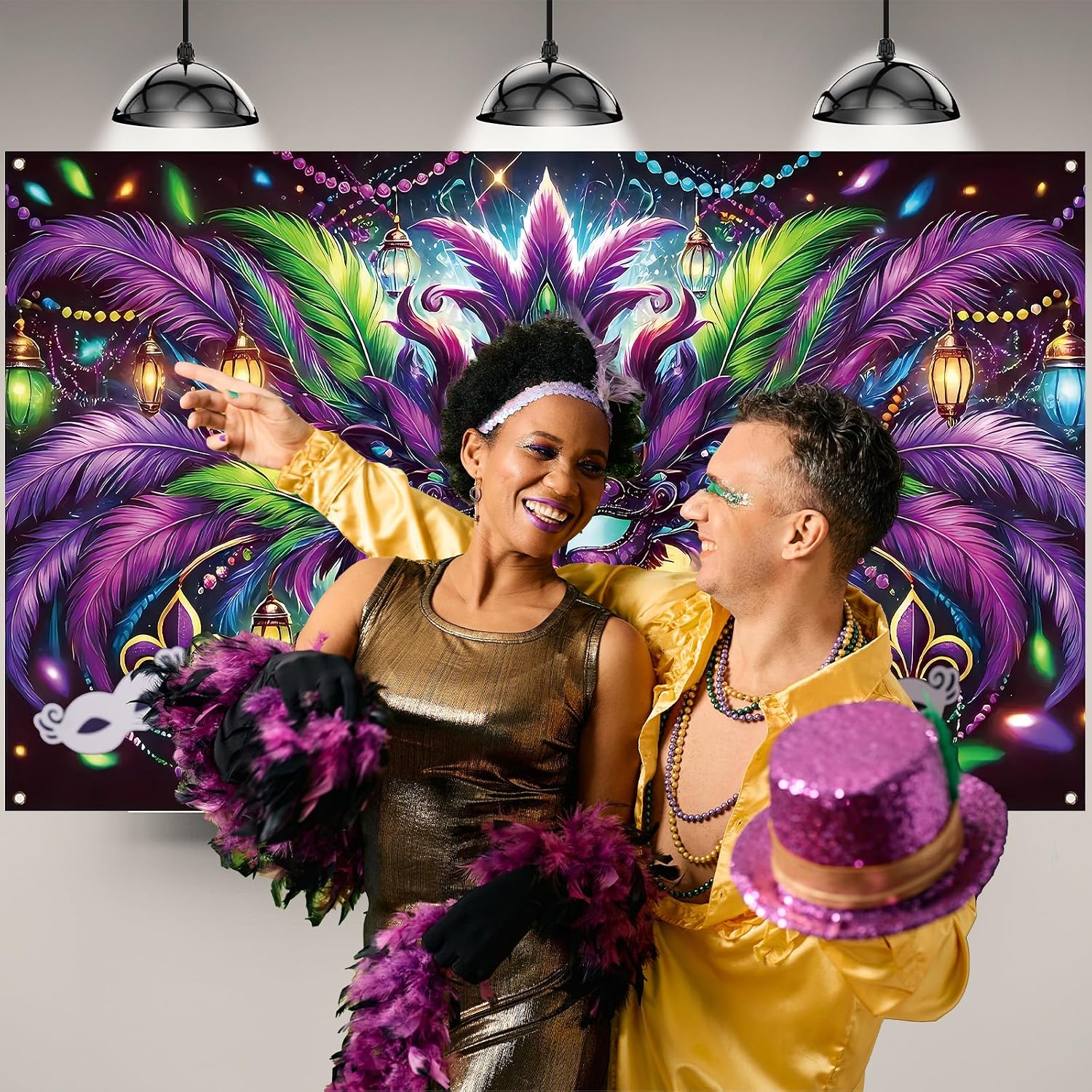 Mardi Gras Photography Backdro - огляд і ціна Home Decor New Orleans