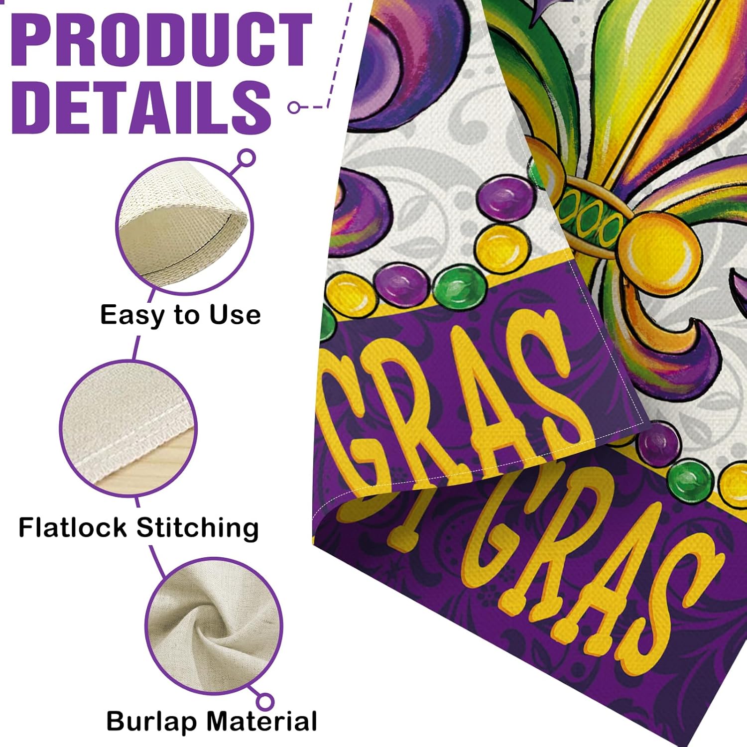 Dyrenson Happy Mardi Gras Fleu - огляд і ціна Home Decor New Orleans