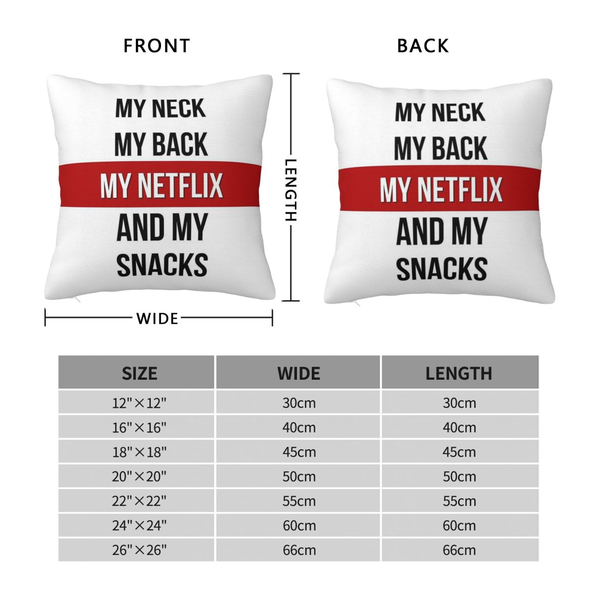 My Neck My Back My Netflix My  - огляд і ціна Home Decor Netflix