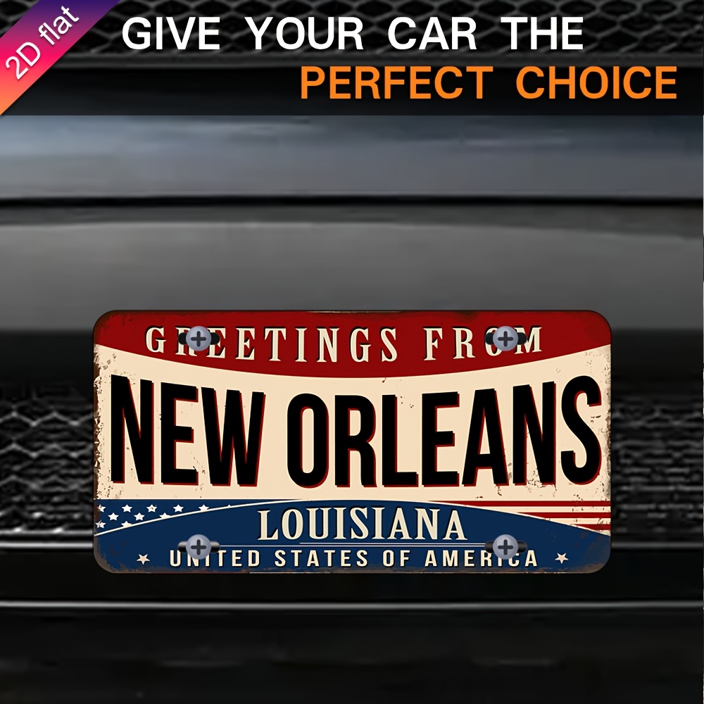 Aluminum License Plate Wall De - огляд і ціна Home Decor New Orleans