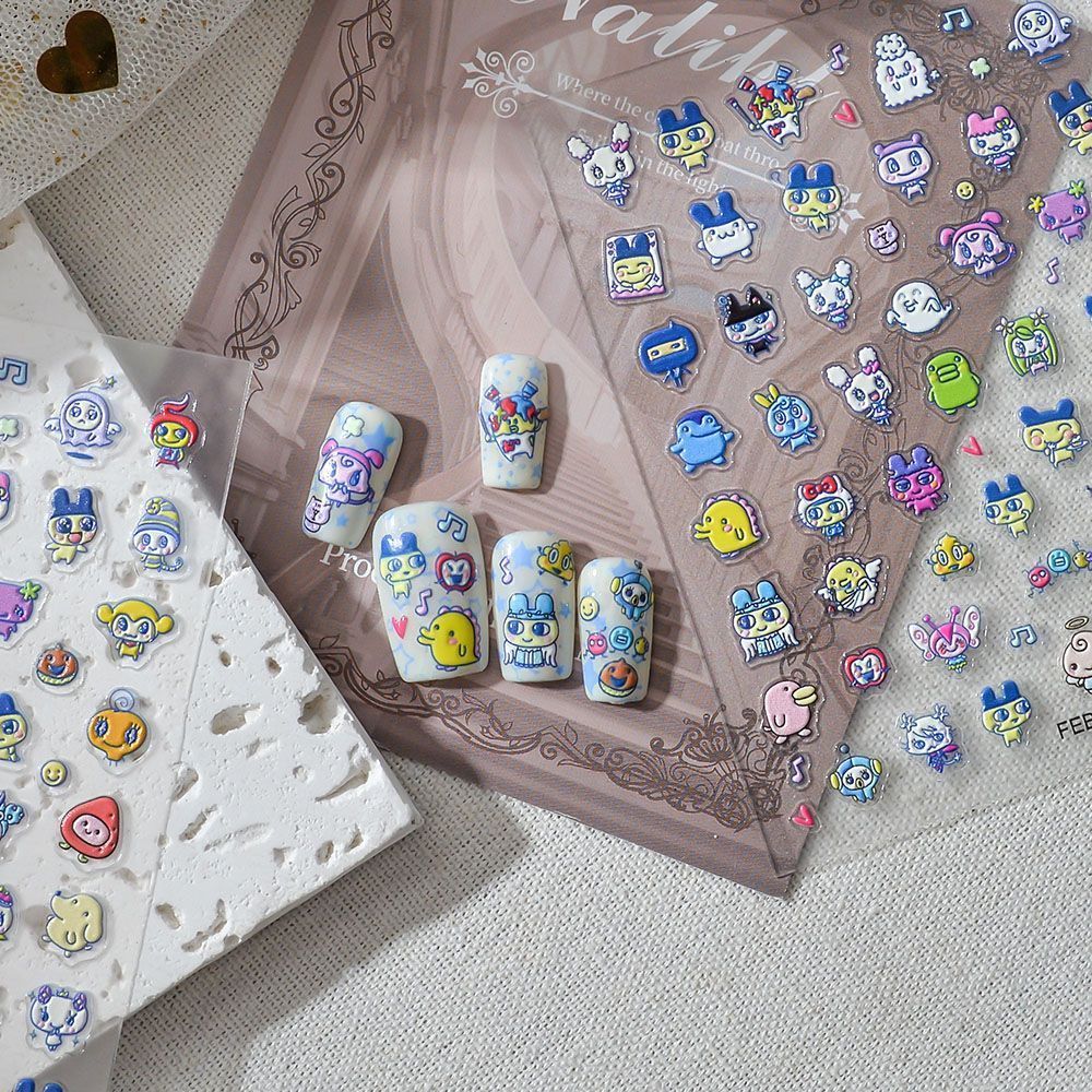 Tamagotchi Cartoon 3D Embossed - огляд і ціна Home Decor Sticker