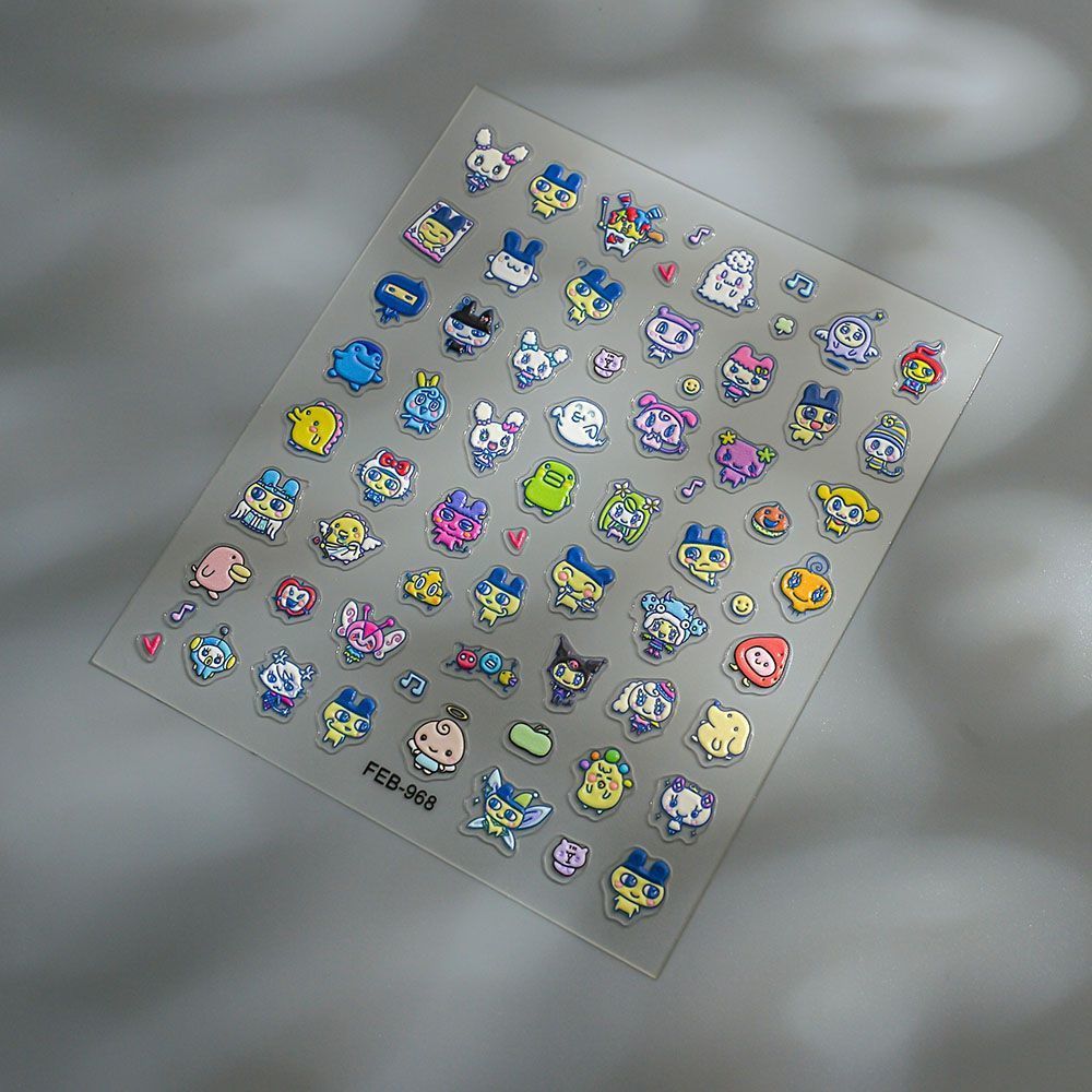 Tamagotchi Cartoon 3D Embossed - огляд і ціна Home Decor Sticker