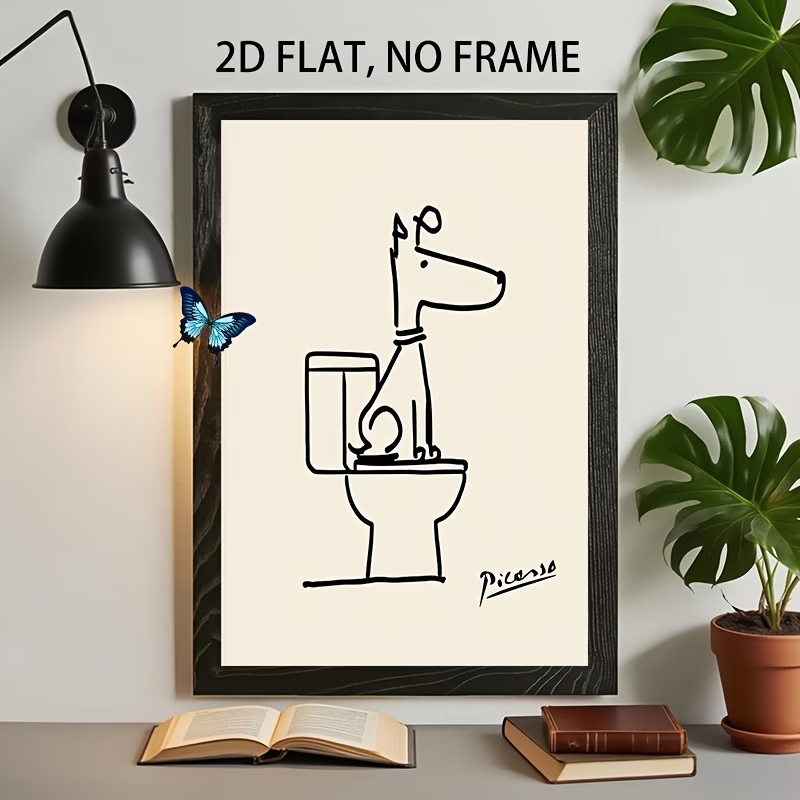 Modern,Retro Fun Dog Toilet Pi - огляд і ціна Home Decor Retro