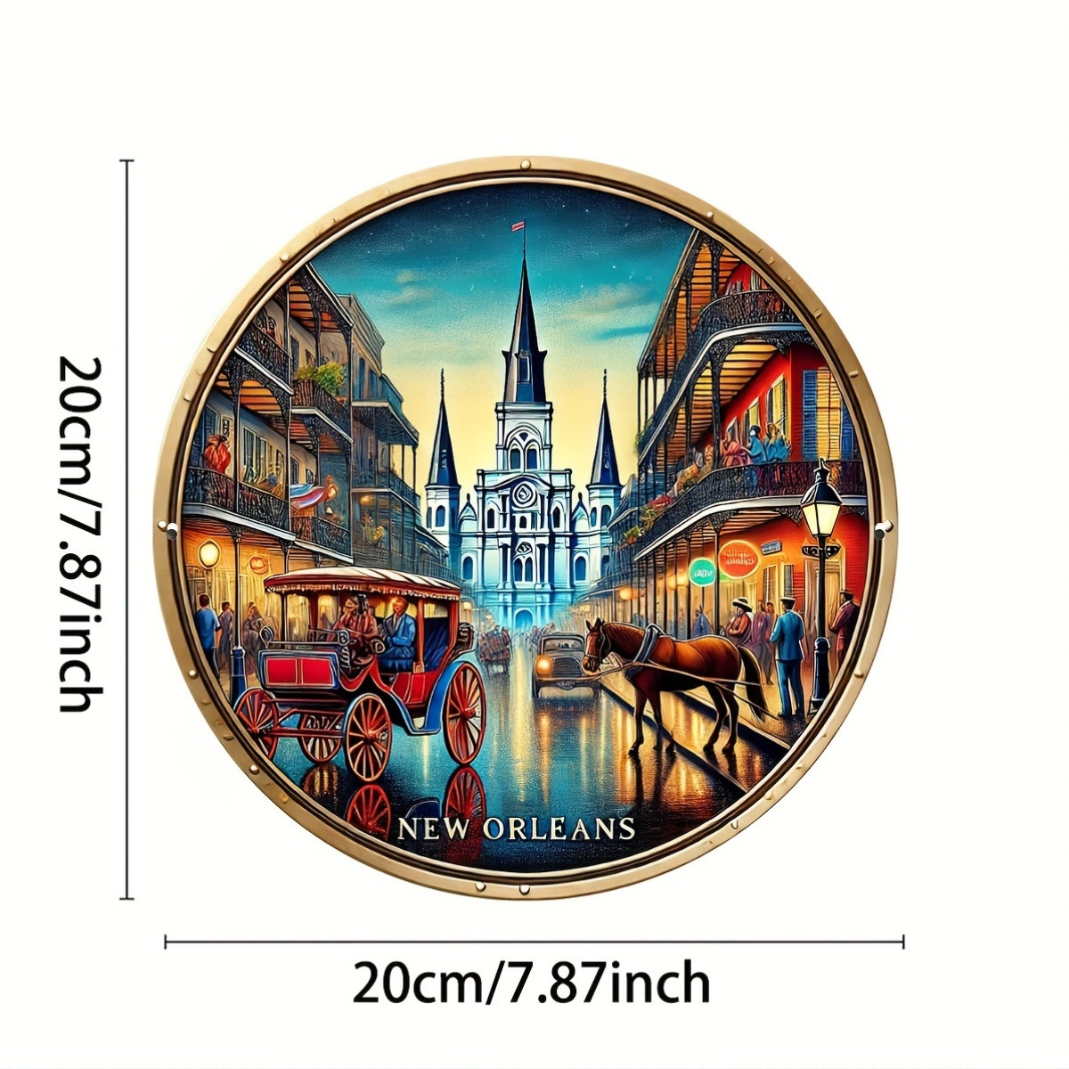 2D Metal Sign New Orleans Vint - огляд і ціна Home Decor New Orleans