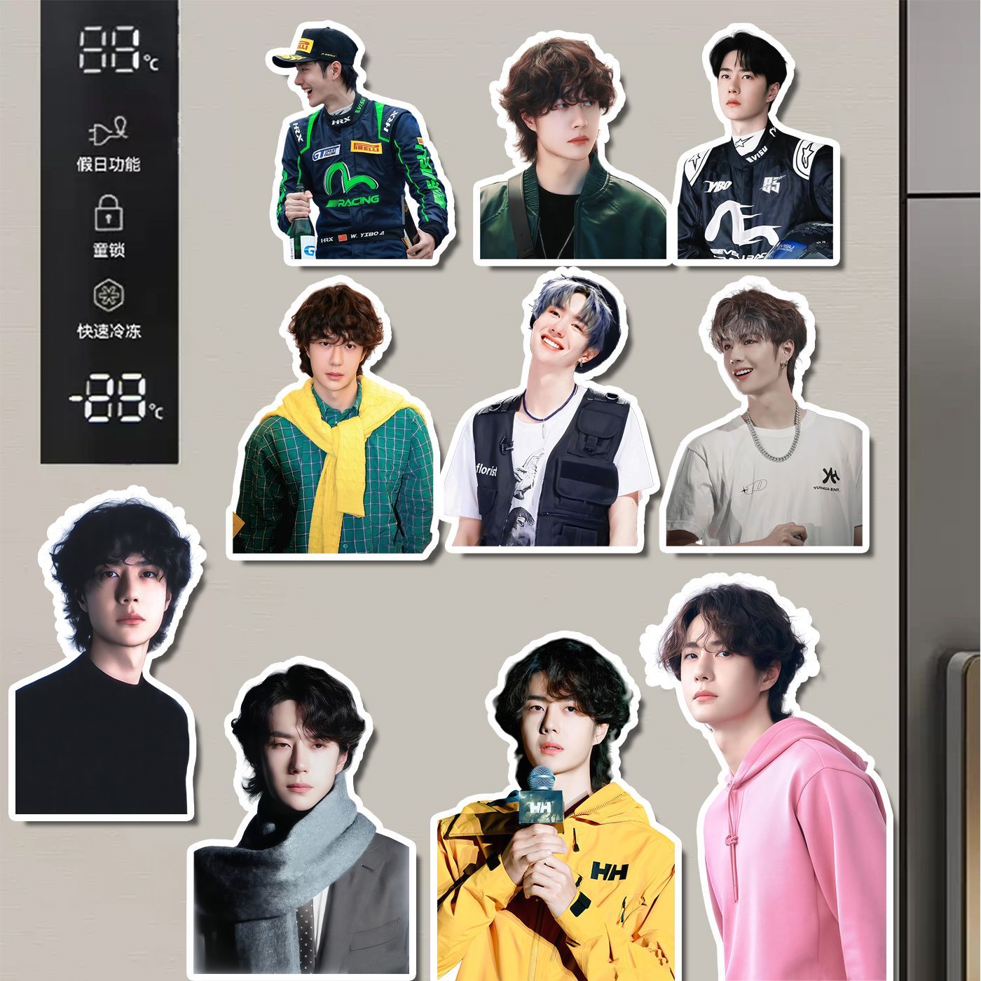 Wang Yibo refrigerator sticker - огляд і ціна Home Decor Sticker
