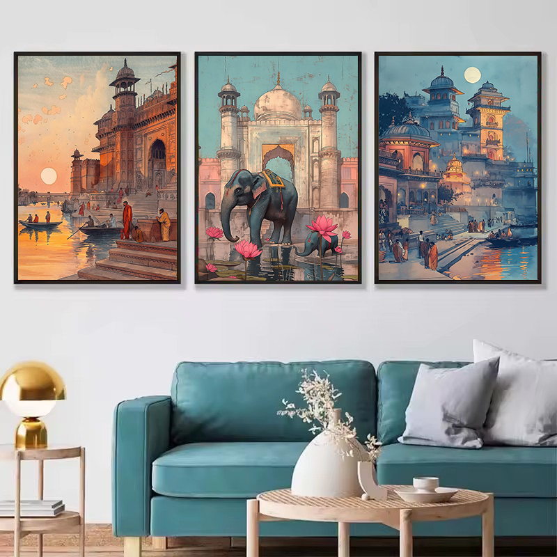 Vintage Ancient India Living B - огляд і ціна Home Decor Varanasi