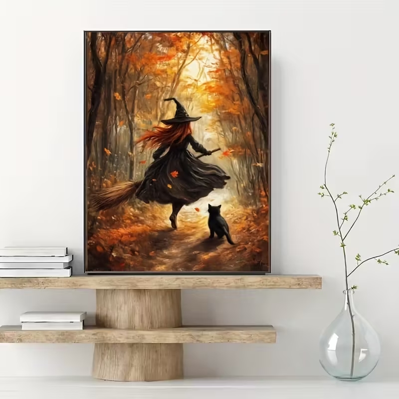 Retro Alloween Autumn Witch On - огляд і ціна Home Decor Retro
