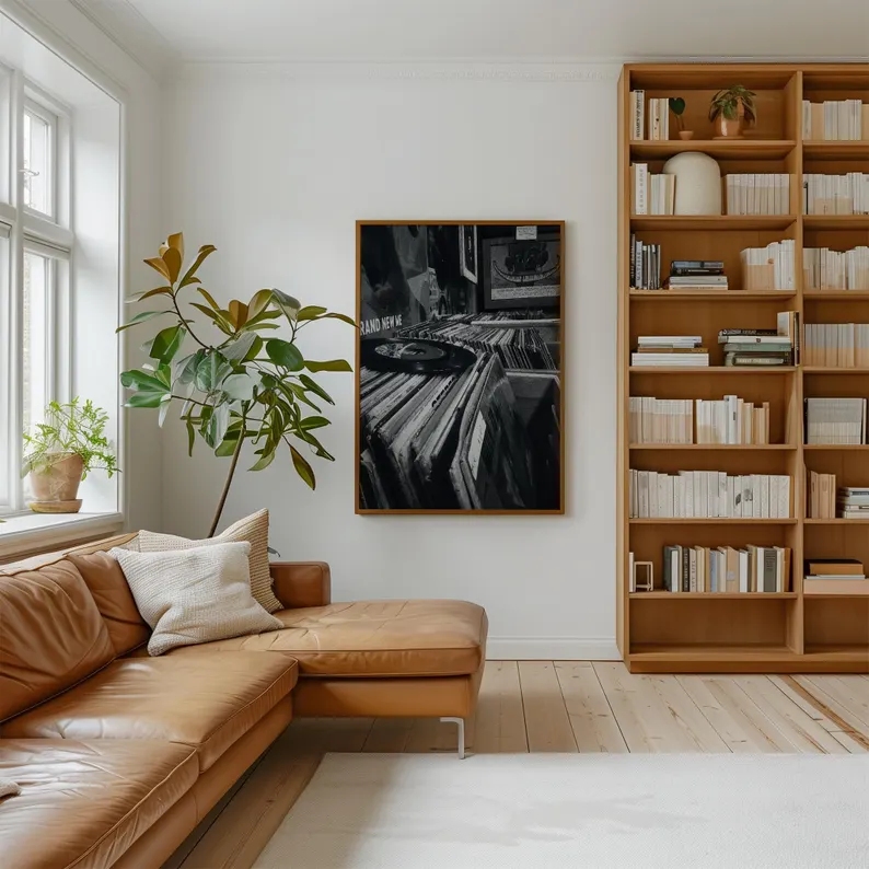 Modern Vinyl Record Store Blac - огляд і ціна Home Decor White