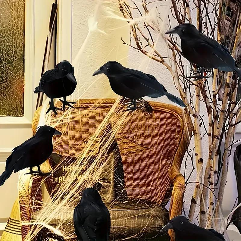 1PC Black Crow Halloween Decor - огляд і ціна Home Decor Halloween