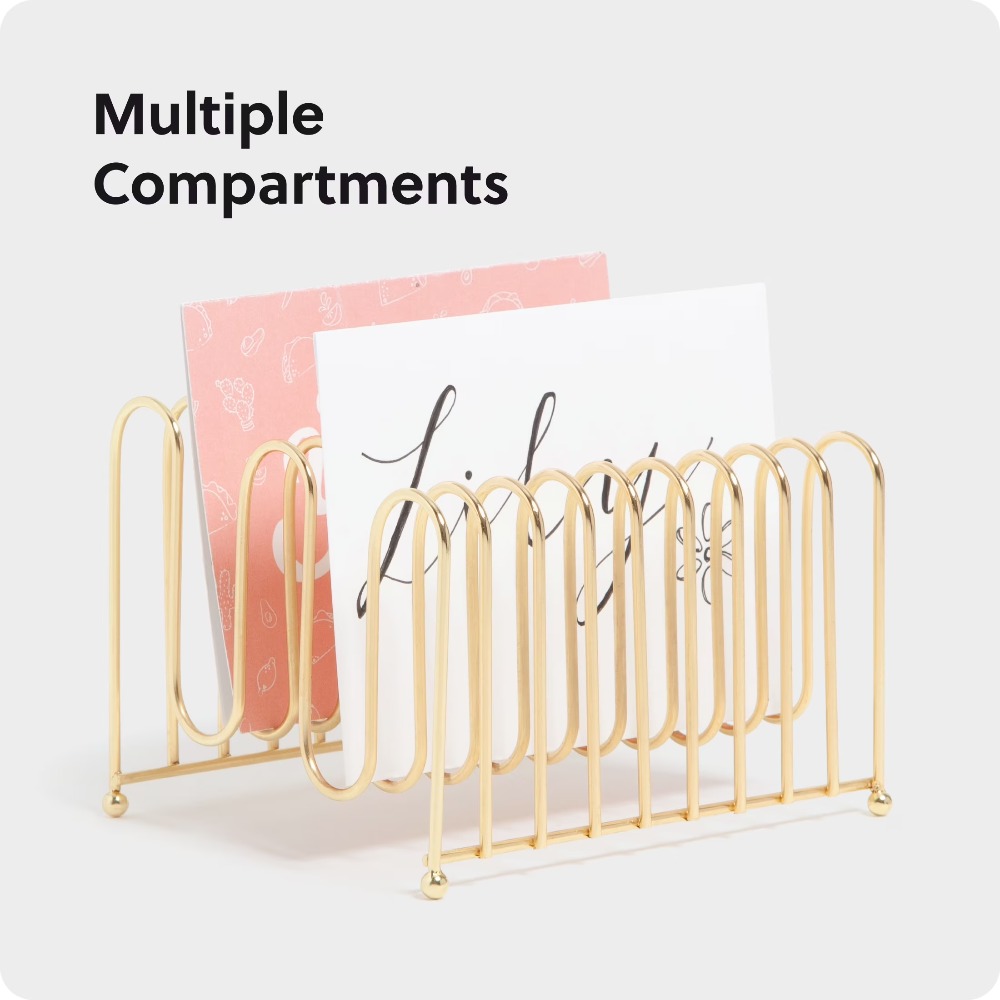 Bent Wire Desk Organizer Lette - огляд і ціна Home Decor Organizer