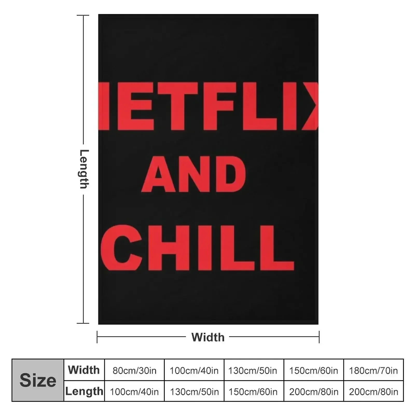 NETFLIX AND CHILL Throw Blanke - огляд і ціна Home Decor Netflix