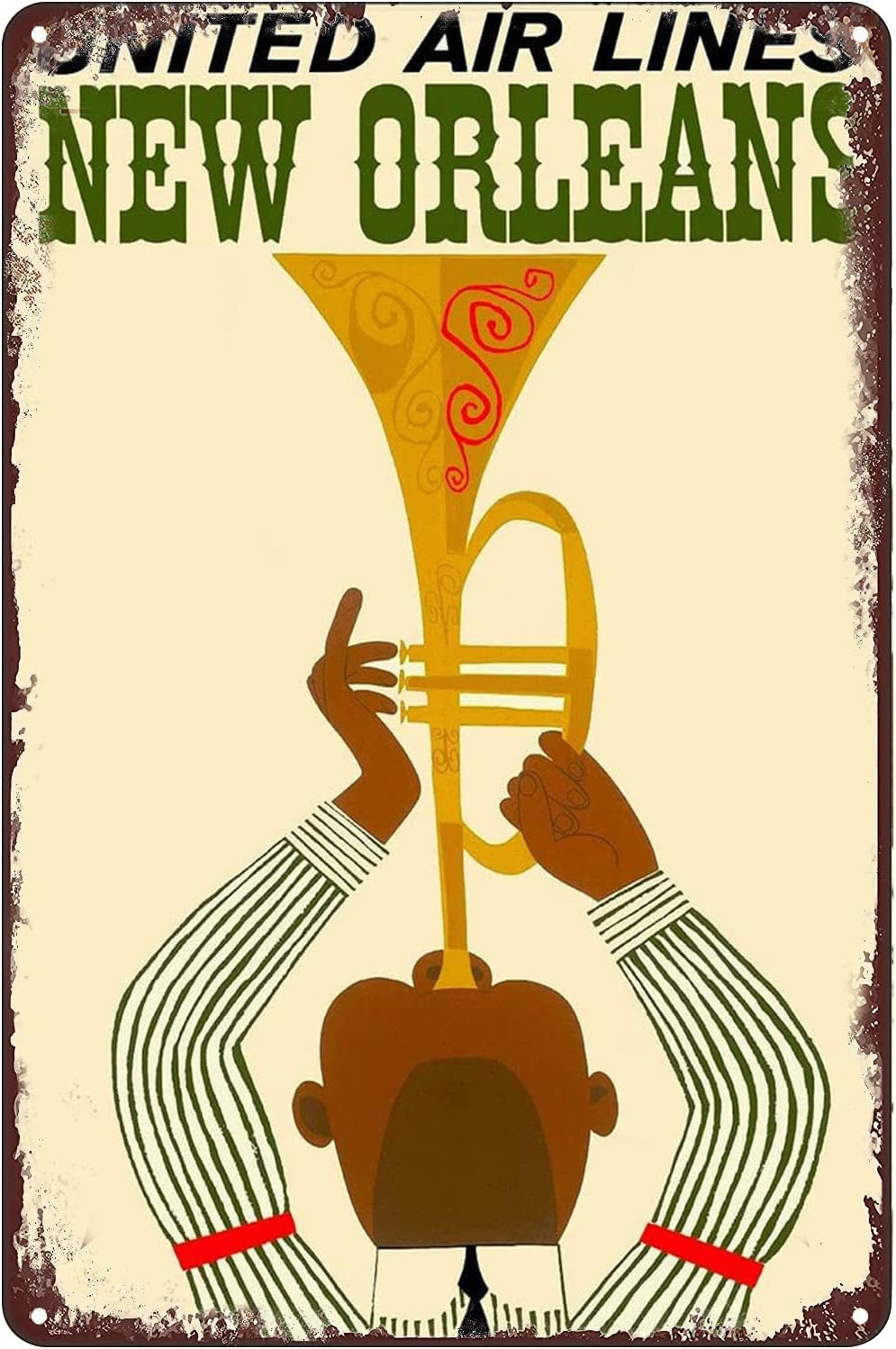 Retro Metal Tin Sign - New Orl - огляд і ціна Home Decor New Orleans