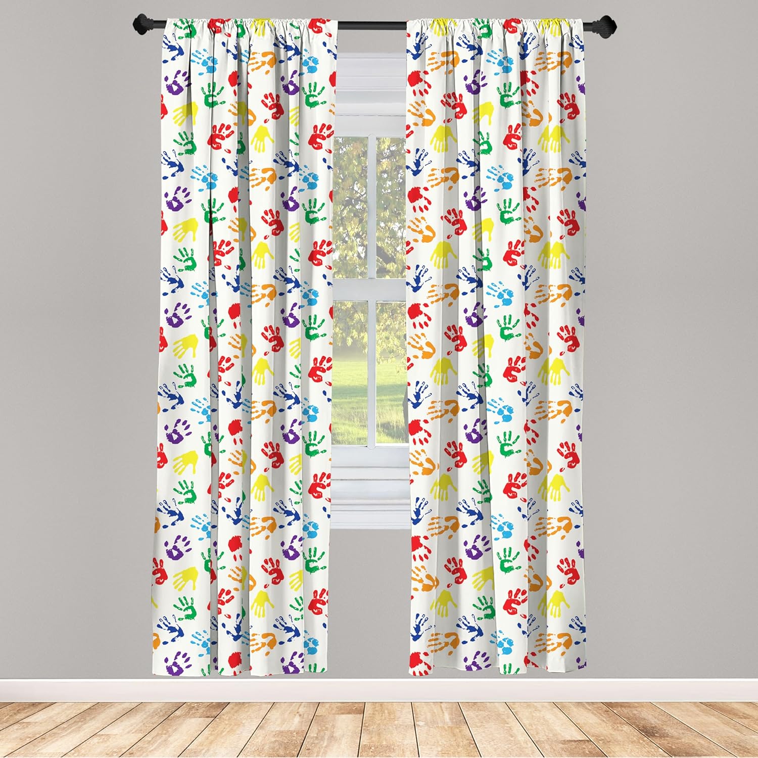 Colorful Handprint Rainbow Cur - огляд і ціна Home Decor Color Palettes