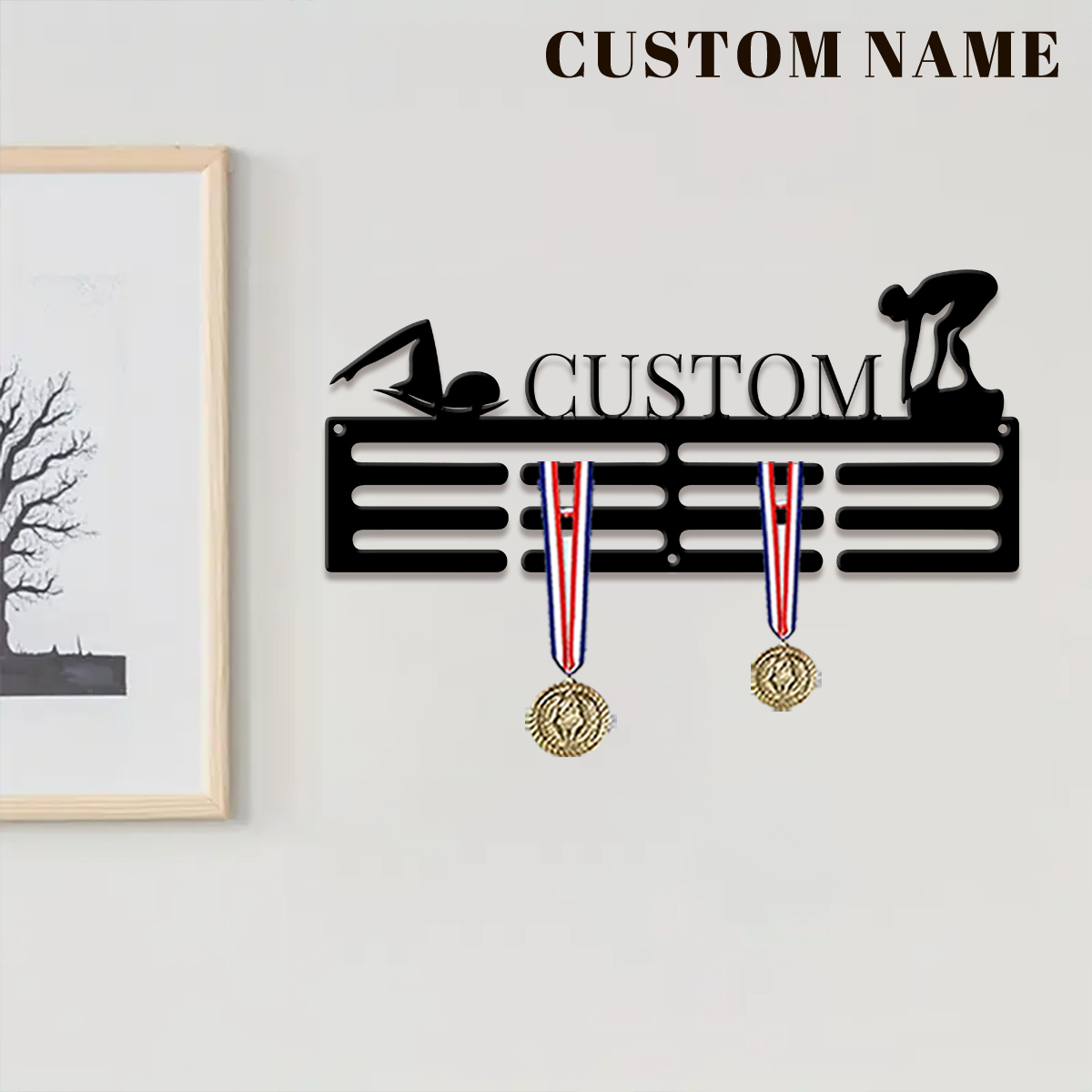 1pc Custom Swimming Metal Meda - огляд і ціна Home Decor Organizer