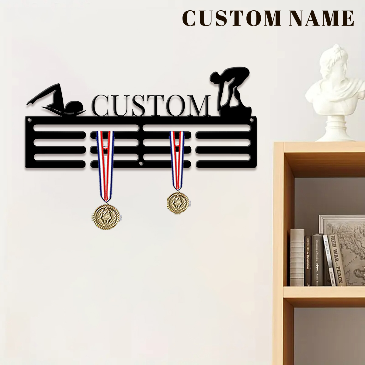 1pc Custom Swimming Metal Meda - огляд і ціна Home Decor Organizer