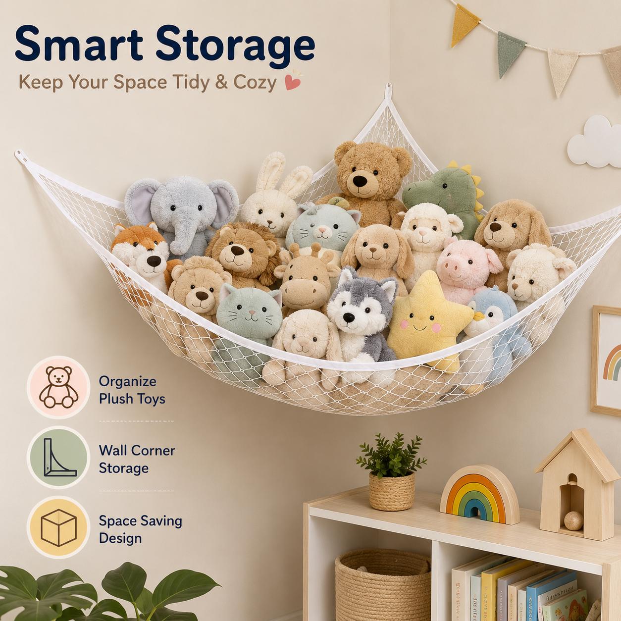 Mesh Toy Storage Hammock Hangi - огляд і ціна Home Decor Zone
