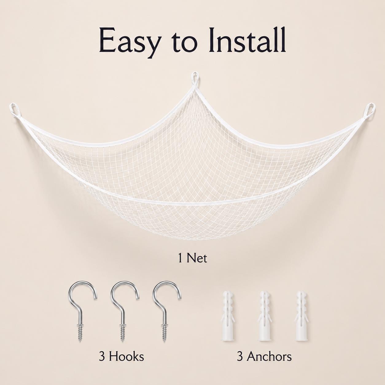 Mesh Toy Storage Hammock Hangi - огляд і ціна Home Decor Zone