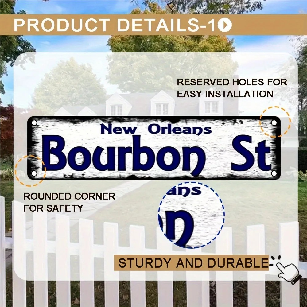 Bourbon St New Orleans Vintage - огляд і ціна Home Decor New Orleans