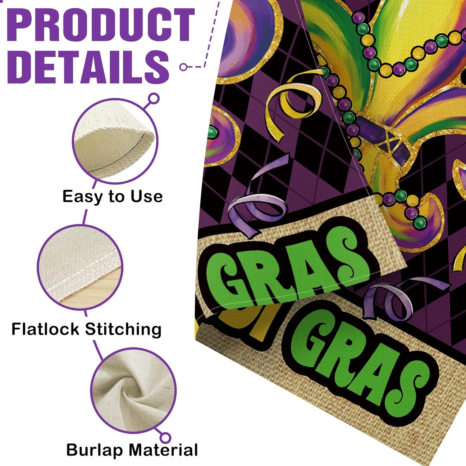 Dyrenson Mardi Gras Fleur De L - огляд і ціна Home Decor New Orleans