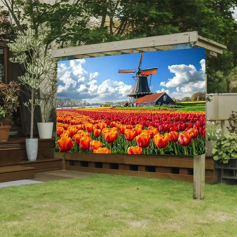 Windmill Tulip Field Netherlan - огляд і ціна Home Decor Netherlands