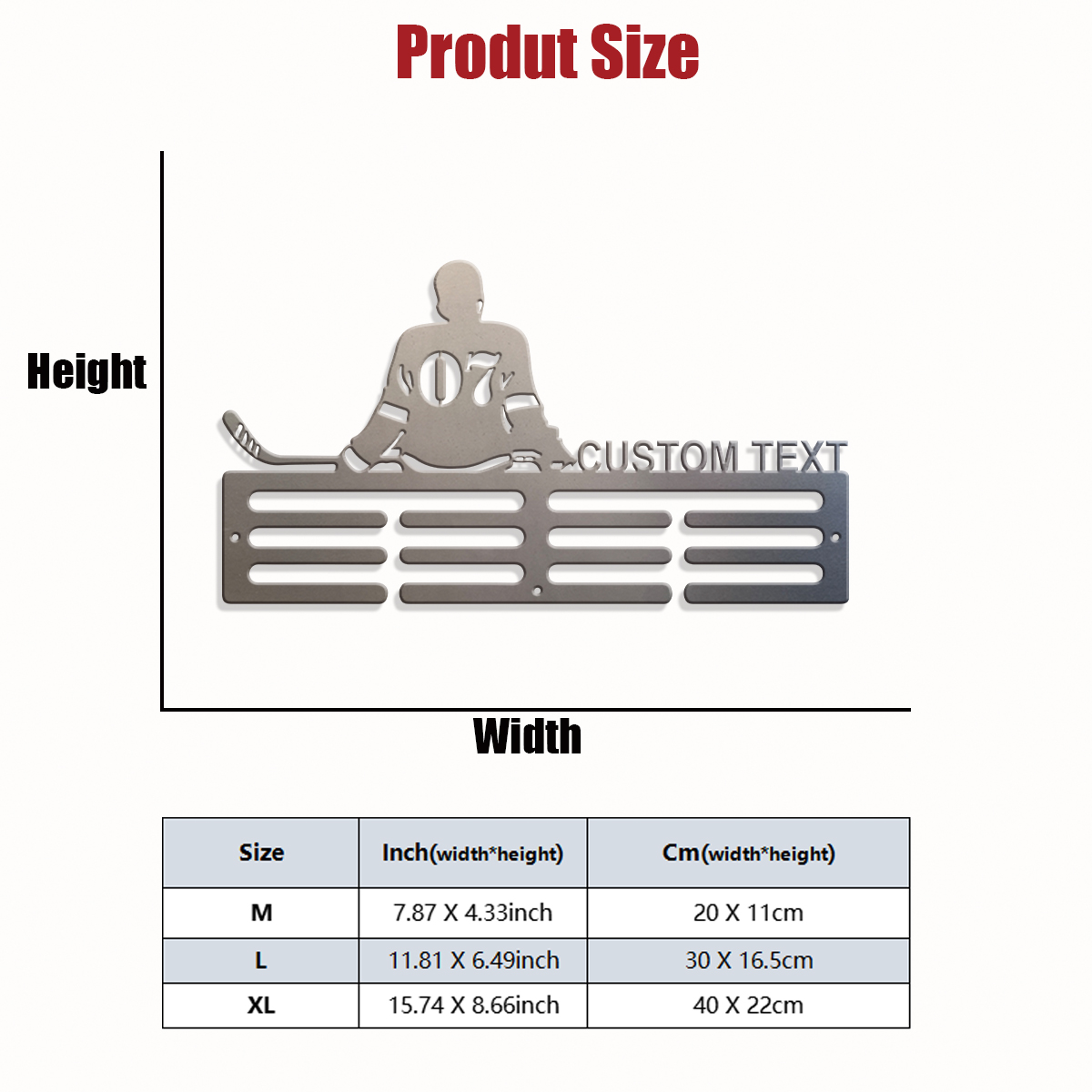 1pc Custom ice hockey metal me - огляд і ціна Home Decor Zone