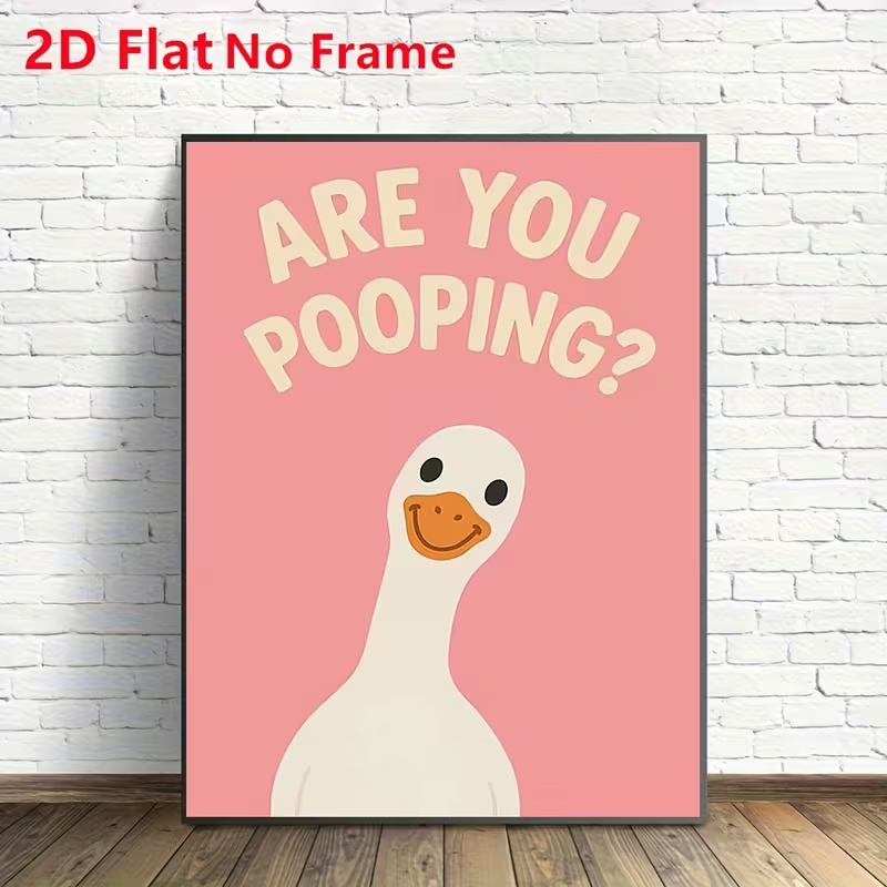 Modern Pink Are You Pooping Qu - огляд і ціна Home Decor Duck