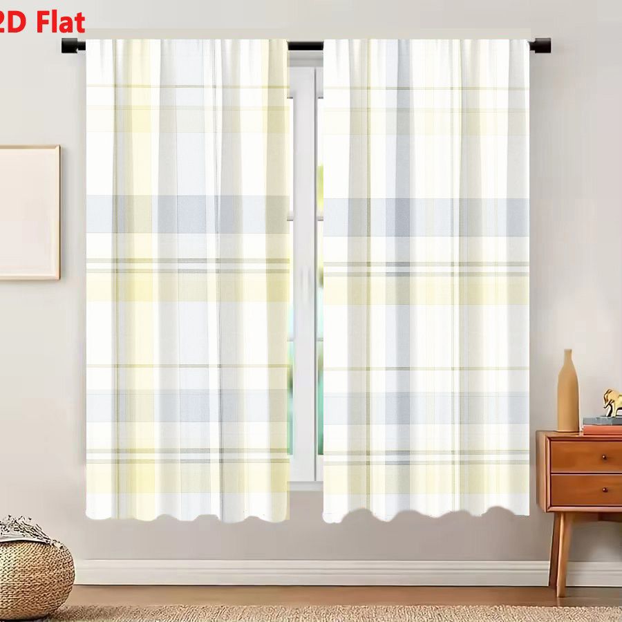 2Pcs Curtains 2D Flat Seamless - огляд і ціна Home Decor Color Palettes