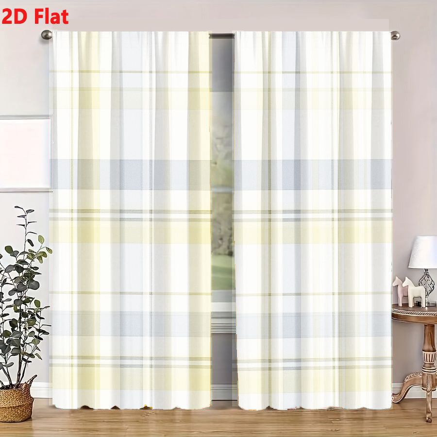 2Pcs Curtains 2D Flat Seamless - огляд і ціна Home Decor Color Palettes