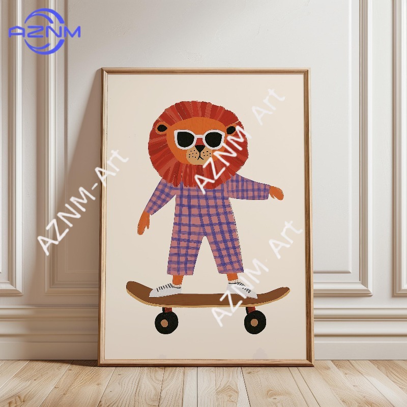 1PC Funny Animal Skateboarding - огляд і ціна Home Decor Duck