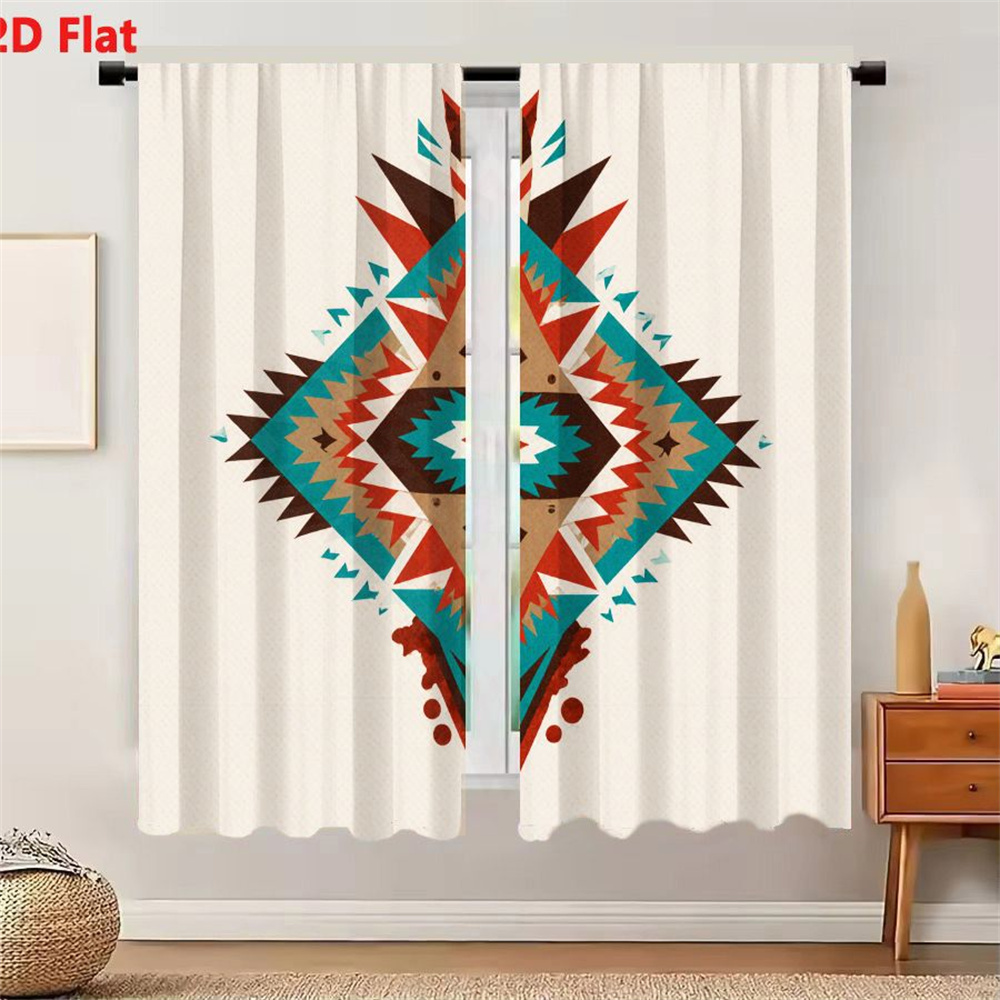 2Pcs Curtains 2D Flat Symmetri - огляд і ціна Home Decor Color Palettes