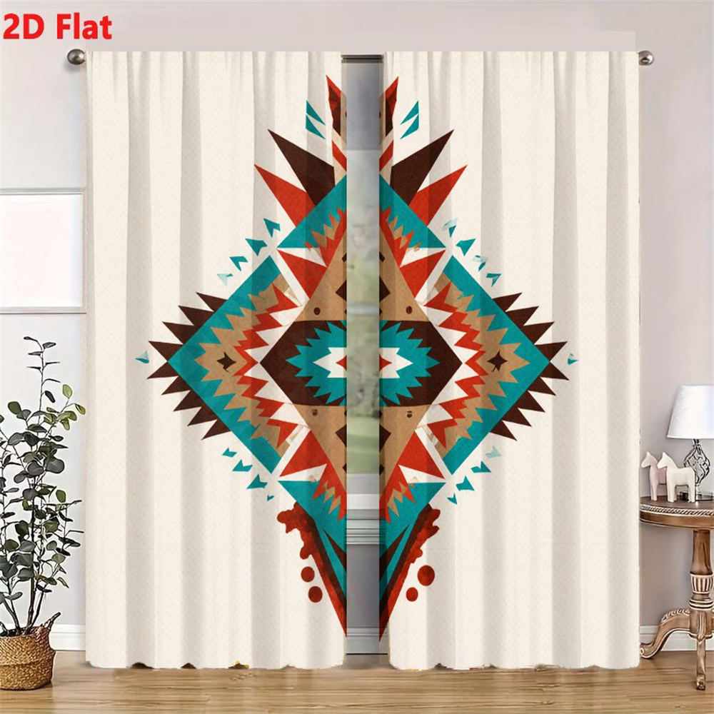 2Pcs Curtains 2D Flat Symmetri - огляд і ціна Home Decor Color Palettes