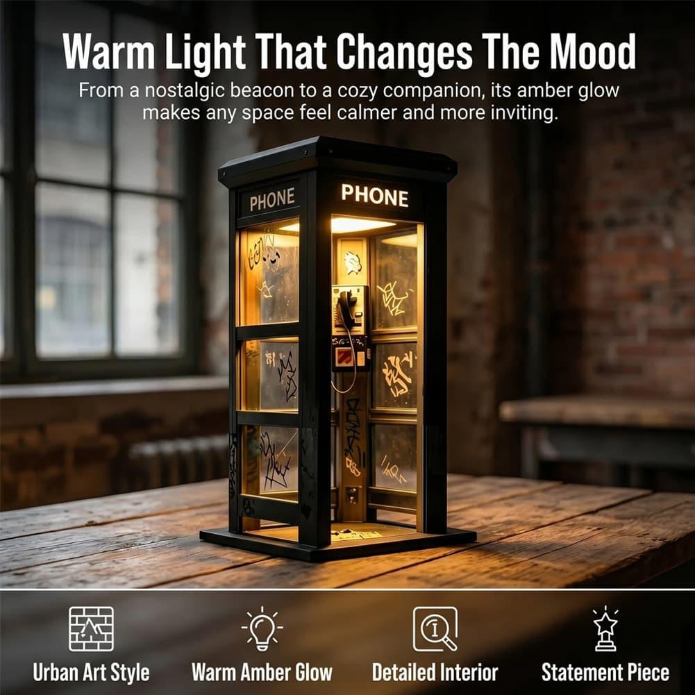 Vintage London Telephone Booth - огляд і ціна Home Decor Retro